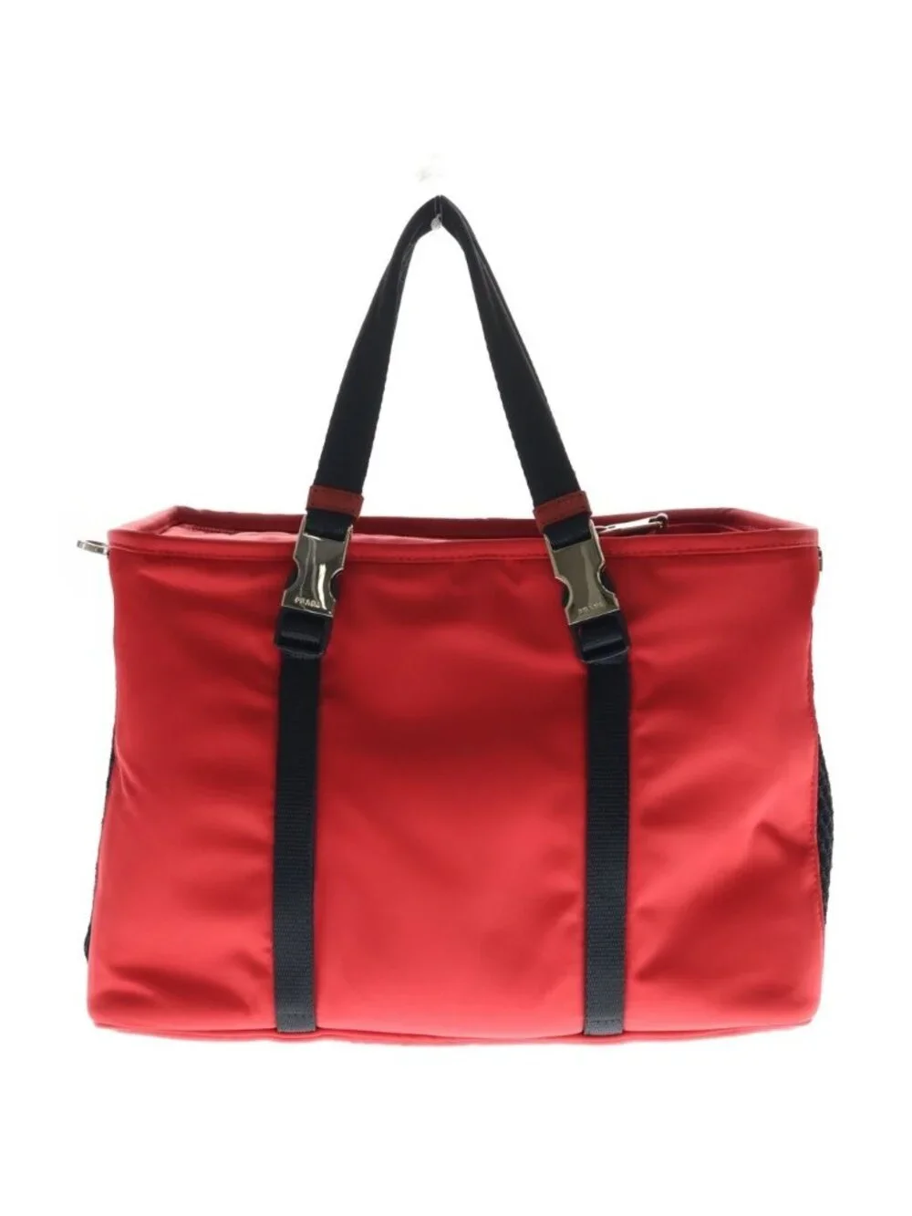 Prada Re-Nylon Pet Bag Saffiano Leather Handbag